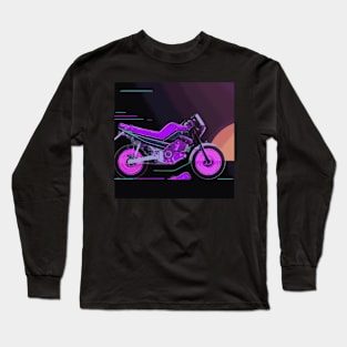 Motorcyle biker art Long Sleeve T-Shirt